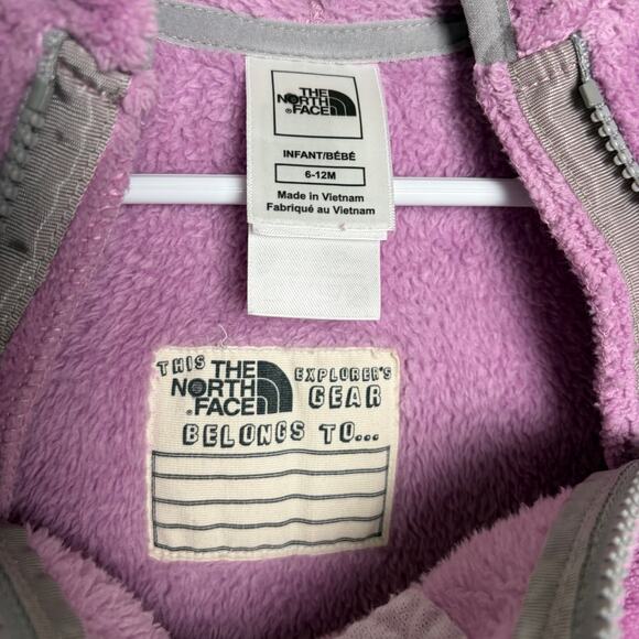 The North Face Full Body Buttery Fleece Bunting Suit Baby Size  6-12 Months - Picture 5 of 9